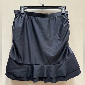 Retro swim skirted bottom